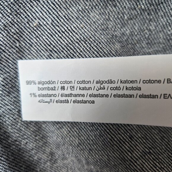 Zara Women's Denim Dark Blue Button Down Shirt W/ Front Pockets Size XS/S - Picture 5 of 7